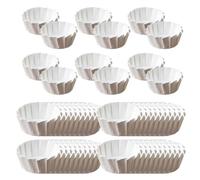 Forros Para Magdalenas - 50 Piezas De Vasos De Papel Para Hornear Vascos Resistentes Al, Soportes Desechables Para Magdalenas | Solución Práctica De Presentación De Postres Para