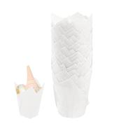 Forros para muffins - 200 piezas de forros de papel para moldes para muffins | Revestimientos de papel para magdalenas a prueba de grasa, resistentes y fáciles de aplicar, 1,97x1,97x3,35 pulgadas, par