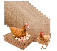 Forros para Nido De Pollo,10 Piezas 30 * 30 Cm Almohadillas De Anidación De Pollo,Almohadillas para Anidar Pollos,Nido De Pollo Estera De De Cría para Compostar Nidos De Gallinas,Gallinas Ponedoras