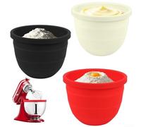 Forros plegables de silicona para batidora de pie inclinable de 5 cuartos de galón, material resistente al calor, inserto antideslizante de ajuste estable para reducir el ruido y la vibración (un