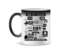 Forsca The It Crowd Quotes Taza de Cerámica Para Té y Café, 300ml, Mágica, Blanca, Rosa, Negra 330ml