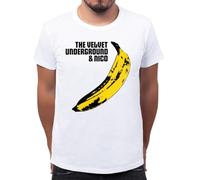 Forsca Velvet Underground and Nicko Banana Camiseta Clásica con Cuello Redondo para Hombre 2X-Large