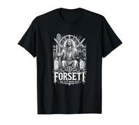 Forseti La Palabra Justa GANA la Justicia nórdica Camiseta gráfica económica, Hombre, Negro, L
