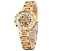 FORSINING Orologio da uomo in Acciaio INOX, da polso automatico, di lusso, con scheleton, Colore: Oro