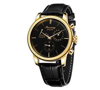 Forsining Reloj de pulsera mecánico de la manera de la exhibición de la fecha de la reserva de