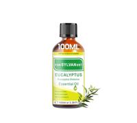 FORSYLVANEST Aceite Esencial de Eucalipto 100ML 100% Natural Aceite No Diluido para Aromaterapia, Masaje, SPA, Cuidado de la Piel, Cabello y Uñas, Baños, DIY (Eucalipto)