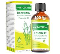 FORSYLVANEST Aceite Esencial de Romero 100ML 100% Puro Natural Aceite No Diluido para Aromaterapia, Masaje, SPA, Cuidado de la Piel, Cabello y Uñas, Baños, DIY (Romero)
