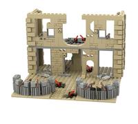 Fort Building Kit 544PCS Juegos de Bloques de construcción DIY Castillo Medieval ensamblado con Fuerte Militar Realista de plástico para niños, Castillo Medieval