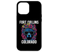Fort Collins Colorado USA - Oso Divertido con diseño de Flores Carcasa para iPhone 12 Pro MAX