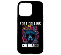 Fort Collins Colorado USA - Oso Divertido con diseño de Flores Carcasa para iPhone 15 Pro MAX