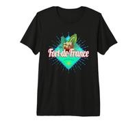 Fort-de-France Martinica Retro Vacaciones Vintage Caribe Camiseta Premium