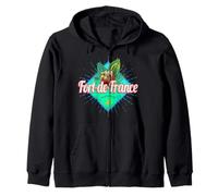 Fort-de-France Martinica Retro Vacaciones Vintage Caribe Sudadera con Capucha