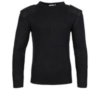Fort 120 Crew Neck Jersey de Combate con Cuello Redondo, Negro, 3XL para Hombre