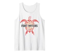 Fort Myers Beach Florida Tortuga Marina Surfer Buceo Souvenir Camiseta sin Mangas