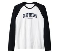 Fort Myers Florida Vintage Camiseta Manga Raglan