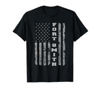 Fort Smith, Arkansas, Bandera Americana Camiseta gráfica económica