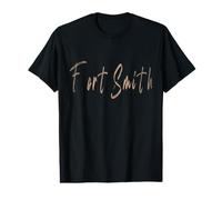 Fort Smith Arkansas Diseño Elegante Vintage Camiseta gráfica económica