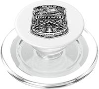 Fort Sumter Charleston Guerra Civil Batalla Estados Unidos Historia Americana PopSockets PopGrip para MagSafe