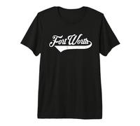 Fort Worth City Texas Estado - Estilo Vintage Retro Design Camiseta Premium