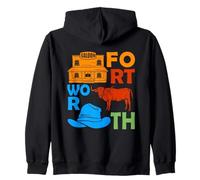 Fort Worth Texas Souvenir Hombres Cowboy Forth Worth Sudadera con Capucha