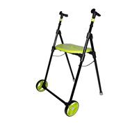 Forta Air On - Andador para Uso en Interiores, Plegable y Ligero - Regulable en Altura, Capacidad de Carga hasta 110 Kg - Fácil de Plegar, con Ruedas Fijas (Pistacho)