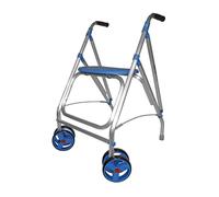 Forta ARA-D - Andador para Personas Mayores - Andador Plegable y Ligero hasta 130 kg - Altura Ajustable - Uso Interior (Azul)