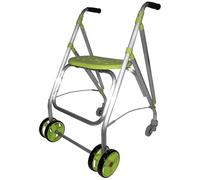 Forta - Andador Ara Plus, Andador para ancianos, Frenos por presión, Andador Plegable, Incluye asiento, Peso máximo 130 kg, Pistacho