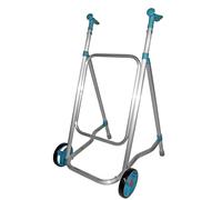 Forta CAR - Andador para Personas Mayores de Interior, sin Asiento, Plegable y Ligero (2,2 kg) - Andador Regulable en Altura, Ruedas Fijas, Aluminio Resistente - Soporta hasta 125 kg (Esmeralda)