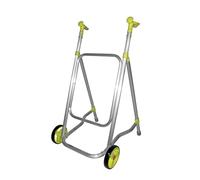 Forta CAR - Andador para Personas Mayores de Interior, sin Asiento, Plegable y Ligero (2,2 kg) - Andador Regulable en Altura, Ruedas Fijas, Aluminio Resistente - Soporta hasta 125 kg (Pistacho)