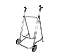 Forta CAR - Andador para Personas Mayores de Interior, sin Asiento, Plegable y Ligero (2,2 kg) - Andador Regulable en Altura, Ruedas Fijas, Aluminio Resistente - Soporta hasta 125 kg (Negro)