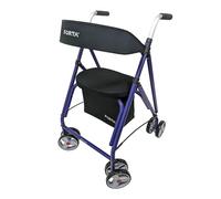 Forta Drakon 1 - Andador Ligero y Plegable Para Personas Mayores - Andador Con Asiento, Para Uso Exterior, Soporta Hasta 130 kg (Azul)