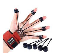 Fortalecedor de agarre de mano | Camilla de dedo de guitarra ajustable para mano - Bandas de entrenamiento para dedos ejercitador extensor de y dedo reutilizable para rehabilitación física de muñ