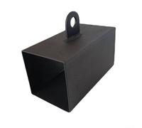 Fortalecedor de agarre de mano de hierro sólido para levantamiento de pesas, escalada y ejercicios de gimnasia, color negro, 4 x 8 cm, 200 g (8 x 8 cm)