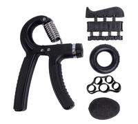 Fortalecedor de agarre, Pinza ajustable tipo R, ejercicio de agarre manual, fuerza contable, alicates fortalecimiento, dedo resorte(Black B)