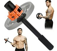 Fortalecedor de Antebrazo y Muñecas con Abrazaderas Mancuerna 50mm Barra para fortalecer muñeca y antebrazo 40.5cm Barra de Rizo Entrenador Fuerza Agarre Ejercitador para Gimnasio Gym Crossfit Fitness