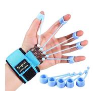Fortalecedor de dedos ajustable, Camilla de dedo de guitarra ajustable para mano, Bandas de entrenamiento para dedos ejercitador extensor de mano y dedo reutilizable para rehabilitación física de muñe