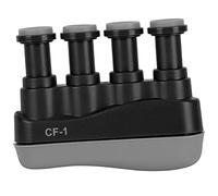 Fortalecedor de dedos, entrenamiento con gatillo, ejercitador de agarre manual, entrenador ergonómico de silicona para guitarra, piano, bajo, violín, Material de silicona ABS (Negra)