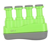 Fortalecedor de dedos, entrenamiento con gatillo, ejercitador de agarre manual, entrenador ergonómico de silicona para guitarra, piano, bajo, violín, Material de silicona ABS (Verde)