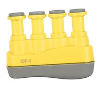 Fortalecedor de dedos, entrenamiento con gatillo, ejercitador de agarre manual, entrenador ergonómico de silicona para guitarra, piano, bajo, violín, Material de silicona ABS (Amarilla)