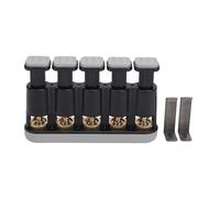 Fortalecedor de los dedos de 3 a 8.5 lbs Tapón suave ajustable Capa de la tapa del deslizamiento para el piano de guitarra (Gris)