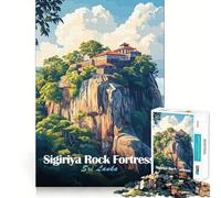 Fortaleza de Roca de Sigiriya, Sri Lanka Rompecabezas de 1000 Piezas para Adultos Juguete de lógica Mental Antiestrés Corte Firme Regalo increíble 50x75cm