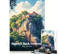 Fortaleza de Roca de Sigiriya, Sri Lanka Rompecabezas de 1000 Piezas para Adultos Regalo Ideal para quienes Buscan un Juego de lógica preciso y entretenido Bordes limpios y Bonitos 38x26cm