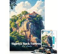 Fortaleza de Roca de Sigiriya, Sri Lanka Rompecabezas de 1000 Piezas para Adultos Regalo Ideal para quienes Buscan un Juego de lógica preciso y entretenido Bordes limpios y Bonitos 38x26cm