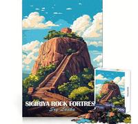 Fortaleza de Roca de Sigiriya, Sri Lanka Rompecabezas para Adolescentes de 1000 Piezas Juguete Que estimula la lógica Alegría Familiar Borde Premium 50x75cm