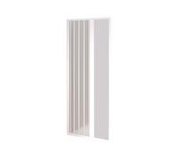 PUERTA DUCHA PVC BLANCO PLEGABLE DE NICHO APERTURA LATERAL DE 110-80 CM H 185