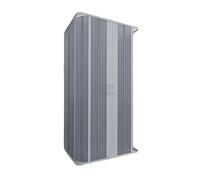 Forte BXF152001 Cabina de Ducha Flex con Fuelle de 3 Lados 100 x 100 x 100 cm (Riducible), Color Blanco