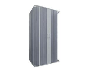 Forte BXF152001 Cabina de Ducha Flex con Fuelle de 3 Lados 100 x 100 x 100 cm (Riducible), Color Blanco