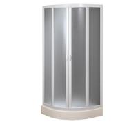 Forte Mampara de Ducha Semicircular 90x90 CM de Acrílico Mod. Marte con Apertura Corredera