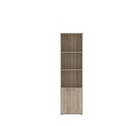 FORTE Niko Estantería con 1 puerta, derivado de madera, roble Sonoma, 50,2 x 180,9 x 28,9 cm
