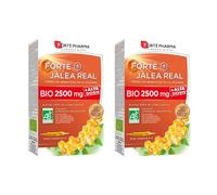 Forté Pharma Forté Jalea Real Bio 2500 mg Pack 2 x 20 | Energía Natural | Pack 2 x con jalea real Bio 2500 mg y miel Bio para ayudar a mantener la energía y la vitalidad durante 40 días.